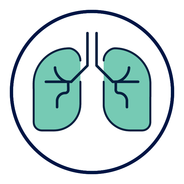 Enfermedad pulmonar icon